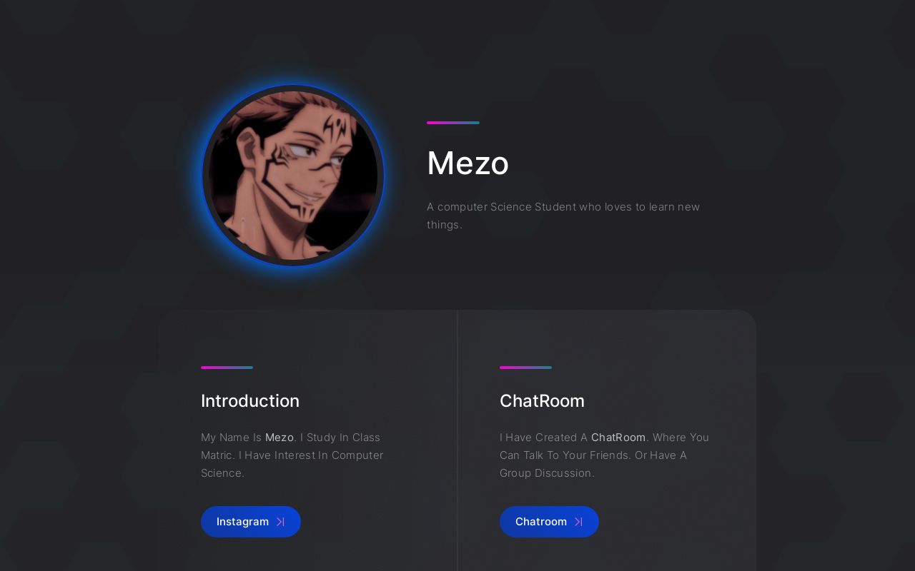 Carrd profile picture for @mezo
